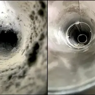 Dryer Vent Cleaning Before and After